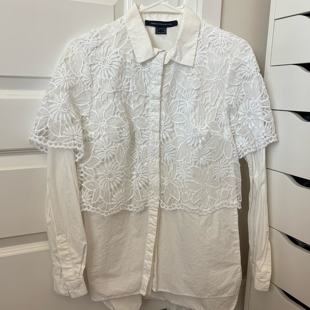French Connection Button Up Work Blouse - image 1